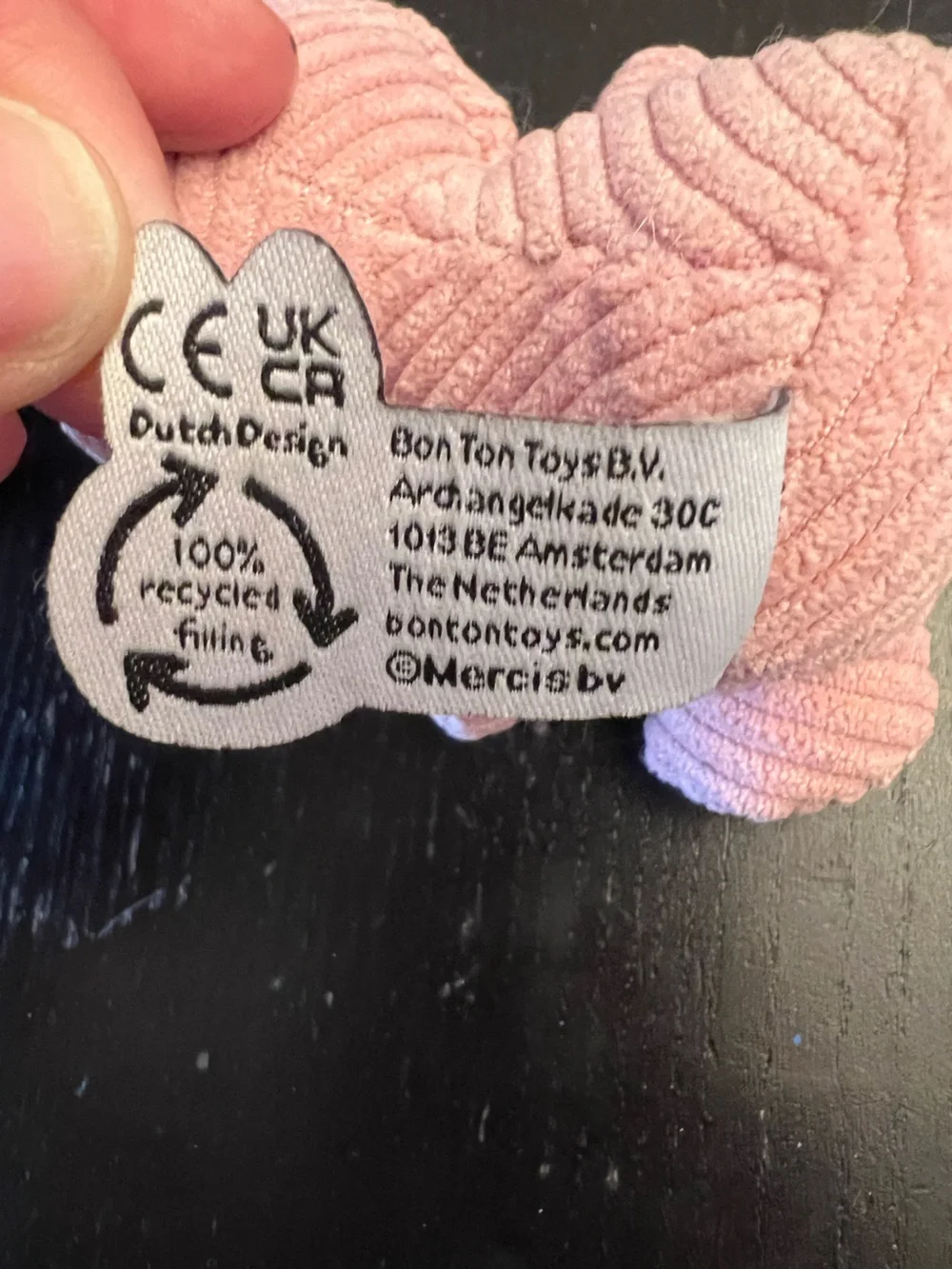 Bon Ton Toys Miffy corduroy plush Bunny Keychain NWT light pink bag charm